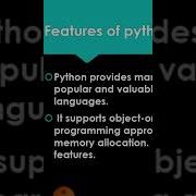 Features Of Python Part 1 Python Programming Language Malayalam Tutorial