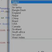Populating Dropdown Box From Array And Foreach Loop In PHP