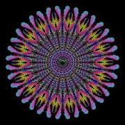 Rainbow Spheres Fractal Mandala Process Warren Paul Harris Fine Art