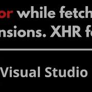 Error While Fetching Extensions XHR Failed SOLVED In Vs Code