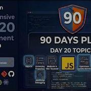 Day 20 90 Days Full Stack Plan JavaScript Objects Object Operations Browser Navigator APIs