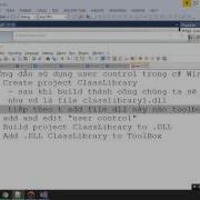 C Tutorial How To Create And Use User Control