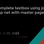 With Master Pages Auto Complete TextBox Using Asp Net Web Forms And Jquery The Best Way