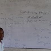 QUANTITATIVE METHODS FORECASTING Simple Moving Average And Weighted Moving Average