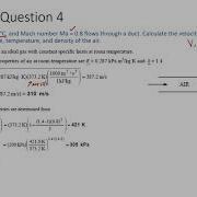 Chapter 4 1D Compressible Flow Part 2 Practice Questions