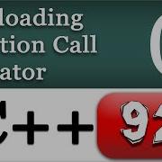Overloading C Function Call Operator Cpp Video Tutorial