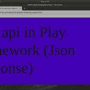 First Api In Play Framework JAVA Json Response