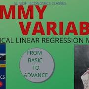 DUMMY VARIABLES IN LINEAR REGRESSION MODEL CLRM ECONOMETRICS FOR UGC NET JRF ECONOMICS 2021