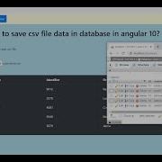 Angular 10 Save CSV File Data Into MySQL Database