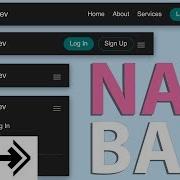 Responsive Nav Bar Tutorial HTML CSS JS Flexbox Navigation Menu