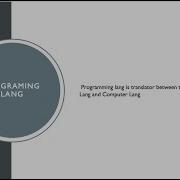 Programming Language ProgrammingLanguage CoreJava