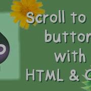 Scroll To Top Button For Website Design Using HTML And CSS No JavaScript