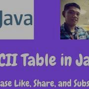 ASCII Table In Java