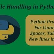 Python Program For Counting Spaces Tabs And New Lines In A File