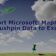MapPoint Tutorial Exporting Pushpin Data To Excel