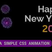 CSS Animation Happy New Year 2025