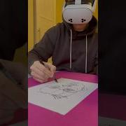 Drawing A Portrait Using The One Line Technique With Meta Quest VR AR XR ARdrawing Portrait