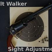Colt Walker Sight Adjustment