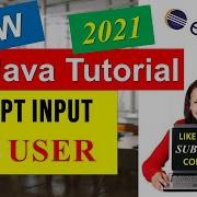 Java Accept Input From User Java Tutorial 3