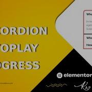 Autoplay Accordion With Progress Bar In Elementor