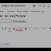 How To Use The HTML Editor In D2L Brightspace
