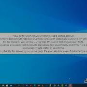 ORA 01722 Invalid Number Oracle Database 12c Error Messages
