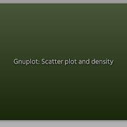 Gnuplot Scatter Plot And Density