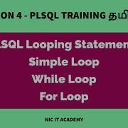 Looping Statements In PLSQL PLSQL Tutorial In TAMIL