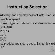 CD UNIT IV Issues In The Design Of Code Generator
