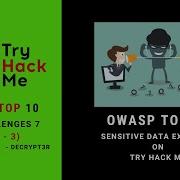 OWASP Top 10 Sensitive Data Exposure On Try Hack Me OWASP Top 10 THM Walkthrough Decrypt3r