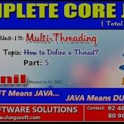 Core Java Multi Threading How To Define A Thread Part 4