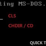 MS DOS Tutorial Using CD CHDIR Command Quick Tips English Version