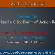 Click Event Of Action Bar Button