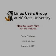 LUG How To Learn Vim