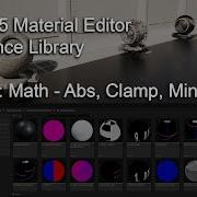 Material Editor Reference 25 Math Abs Clamp Min Max