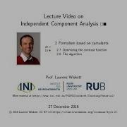 ICA 2 7 2 8 Independent Component Analysis 10 Min