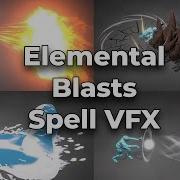 Elemental Blasts Spell VFX Unity Engine Asset
