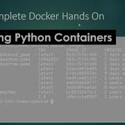 Part 1 Of Chapter 4 Creating Python Containers