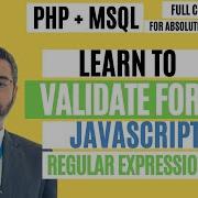 Learn To Validate Form Data Using JavaScript And Regular Expressions Form Validation Chapter 19