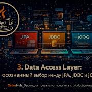 3 Data Access Layer осознанный выбор между JPA JDBC и JOOQ