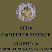 COMPUTER SCIENCE STD 6 PROGRAMMING FUNDAMENTALS USING QBASIC CHAPTER 6