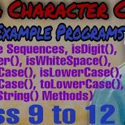 Java Character Class With Example Programs Character Methods ICSE ISC IX XII Semester 2