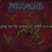 MASSACRE CORPSE GRINDER LYRICS ON SCREEN