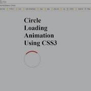 Create Circle Loader Animation Using CSS3