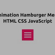 Animation Hamburger Menu HTML CSS JavaScript Shorts