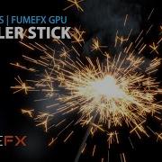 FumeFX GPU Sparkler Stick 3ds Max Tutorial