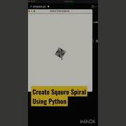 Coding Status Python Square Spiral Pattern Turtle Shorts Coding Programming