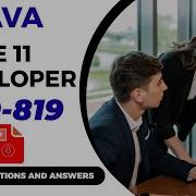 Download The PDF JAVA SE 11 Developer 1Z0 819 Practice Questions And Answers