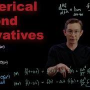 Numerical Differentiation Second Derivatives And Differentiating Data