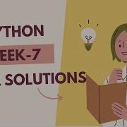 Python Week7 Grpa Solutions
